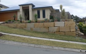 Residential A Grade Sandstone Retaining Wall