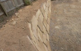 A-Grade Sandstone Retaining Wall